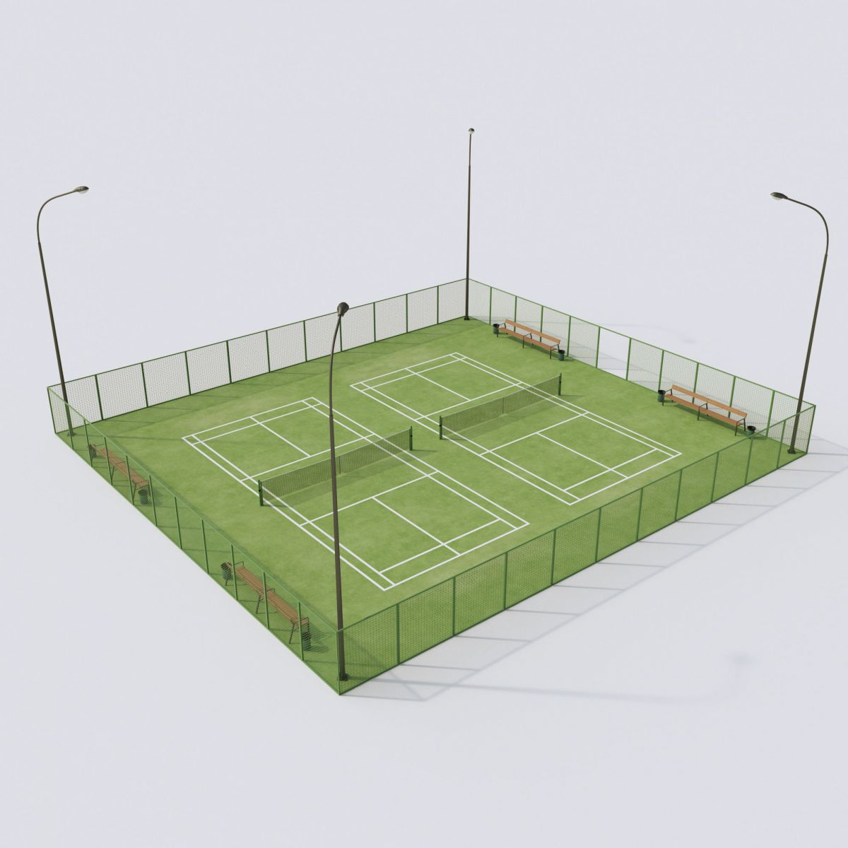 thiết kế sân tennis