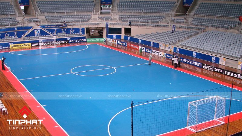 Diện tích sân bóng đá Futsal tiêu chuẩn