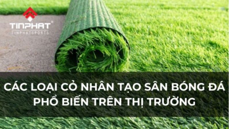 Các loại cỏ nhân tạo sân bóng đá phổ biến trên thị trường