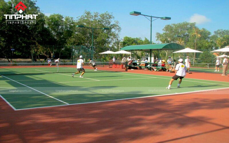 Sân tennis được thi công chất lượng sẽ mang lại trải nghiệm tuyệt vời cho người chơi