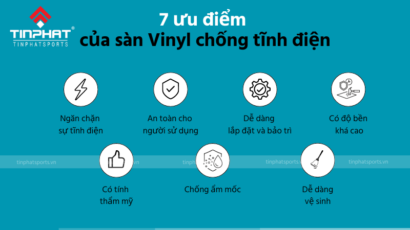 7 ưu điểm của sàn Vinyl chống tĩnh điện