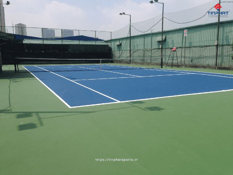 Kích thước tiêu chuẩn của sân tennis