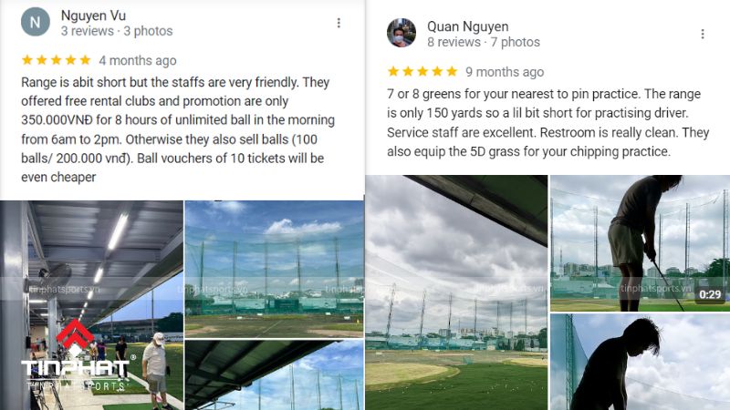 Đánh giá của khách hàng về Sân golf Kỳ Hòa - Ky Hoa Golf Driving Range