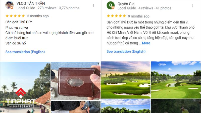 Đánh giá của khách hàng về Vietnam Golf & Country Club - sân golf Thủ Đức Sài Gòn