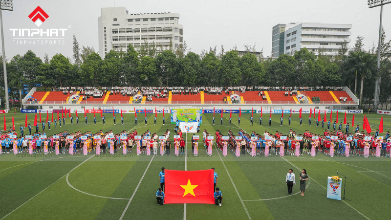 Trận đấu của vòng loại khu vực Tây Nam bộ - giải TNSV THACO Cup 2024