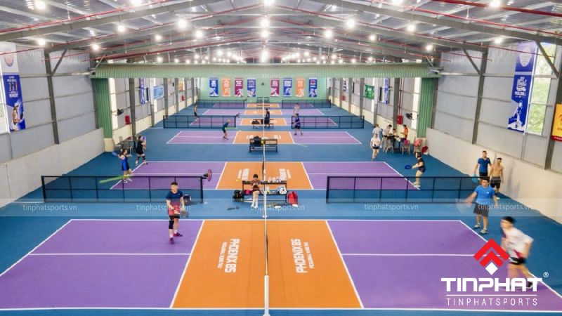 Sân Pickleball Vũng Tàu Phoenix 8S sở hữu mặt sân chất lượng cao, được thiết kế chuyên nghiệp