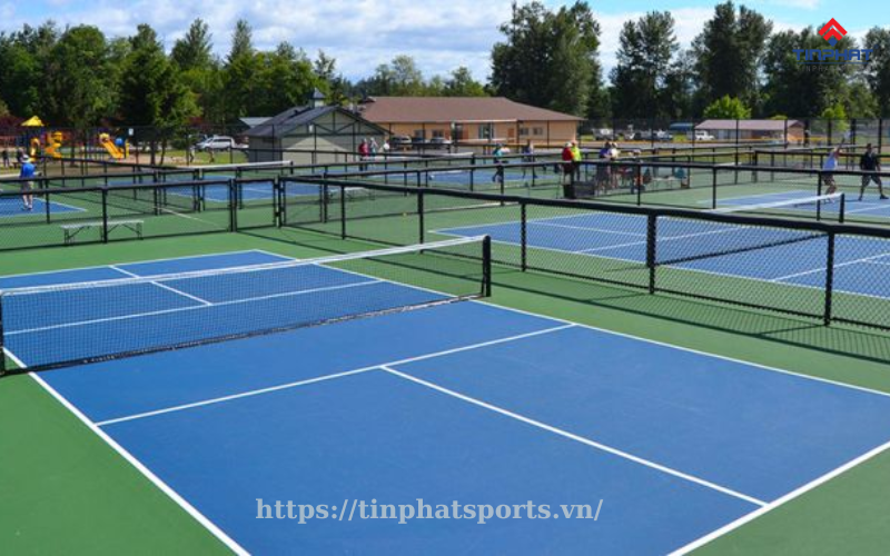 Kích thước tiêu chuẩn của sân Pickleball