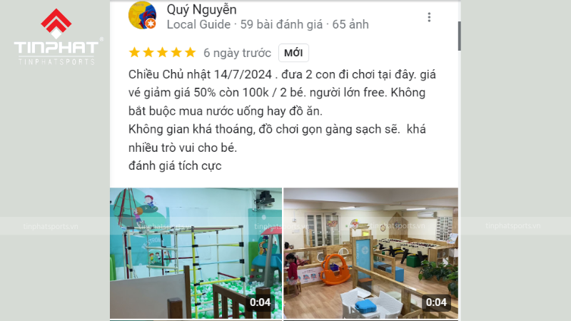 Khách hàng đánh giá tích cực về quán cafe Khu vườn hạnh phúc