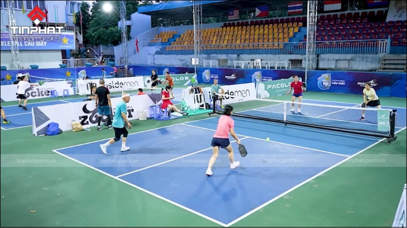 Sân Pickleball Cầu Giấy - chuẩn sân thi đấu với chất lượng sân cực kì tốt