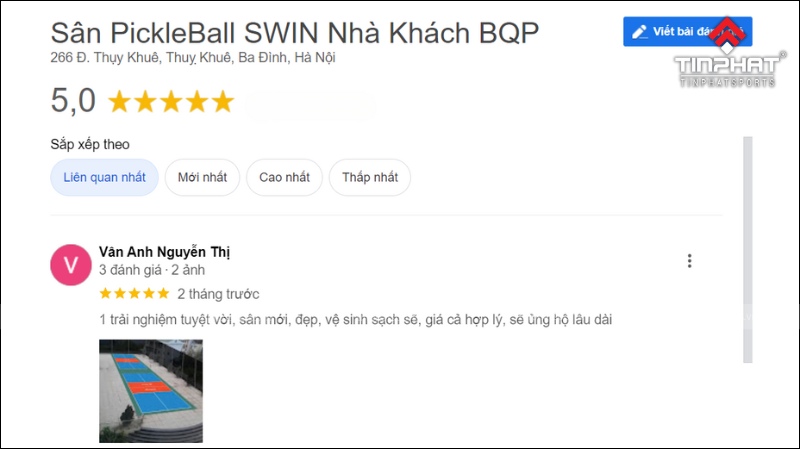 Những phản hồi tích cực từ người chơi sau khi trải nghiệm tại sân PickleBall SWIN Nhà Khách BQP