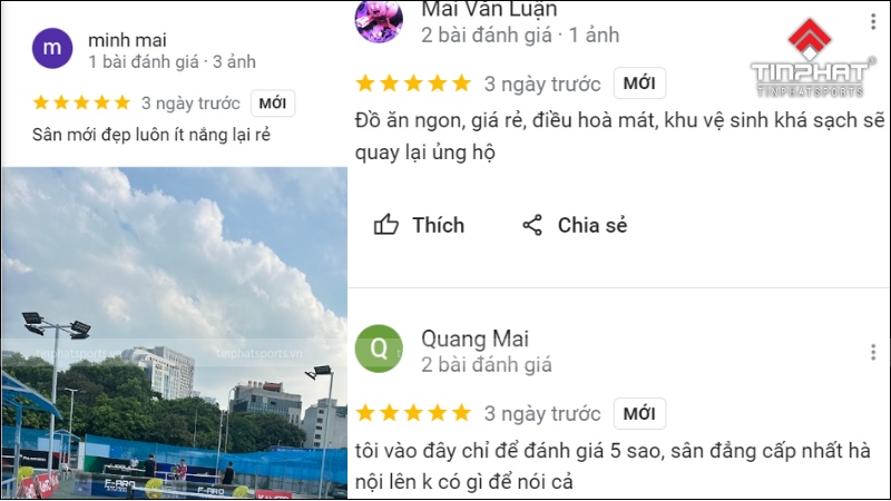 Cơn mưa lời khen dành cho sân từ những người chơi