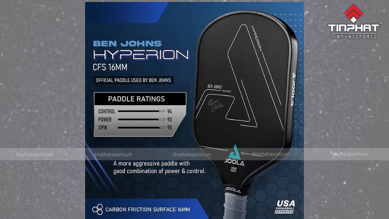 Công nghệ Carbon Friction Surfacen của vợt Pickleball Joola