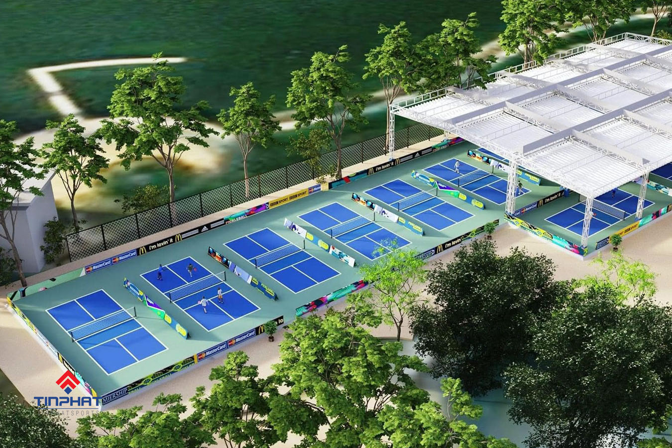 Kích thước sân pickleball