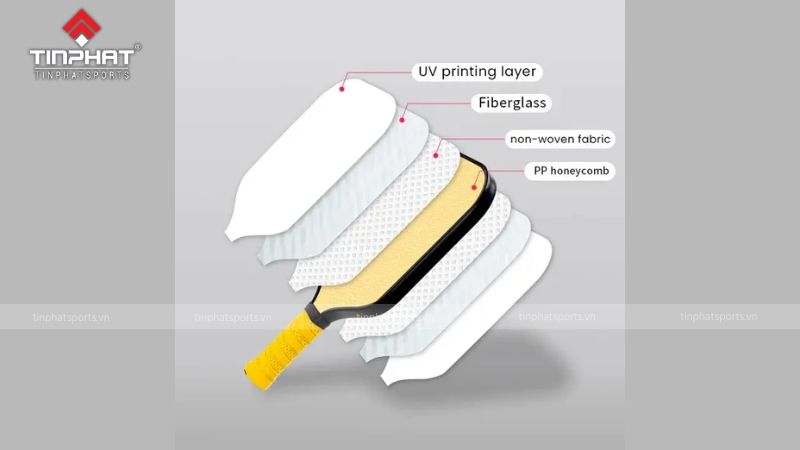 Vợt Beesoul với lõi fiberglass