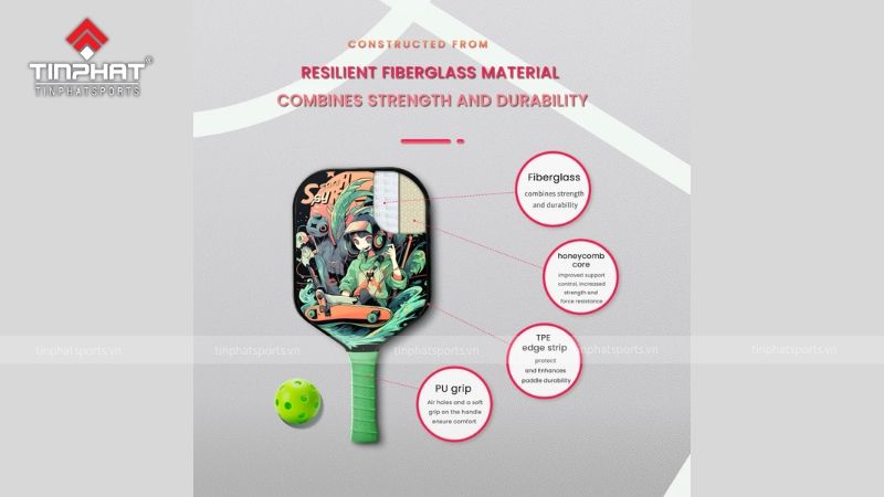 Thiết kế thông minh của vợt Pickleball Beesoul