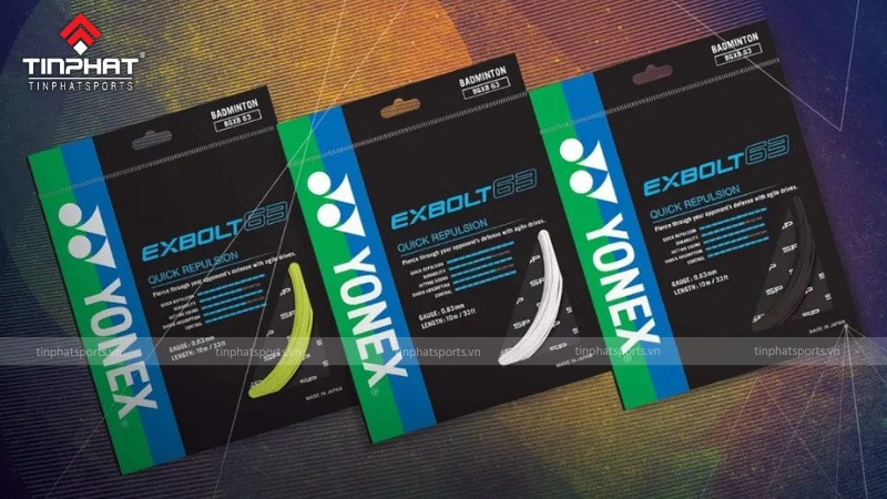 Dây căng vợt Yonex BG EXBOLT 63 mang đến cảm giác đánh nhẹ nhàng