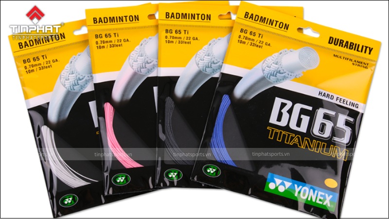 Cước cầu lông Yonex BG 65 Titanium đáng để sở hữu