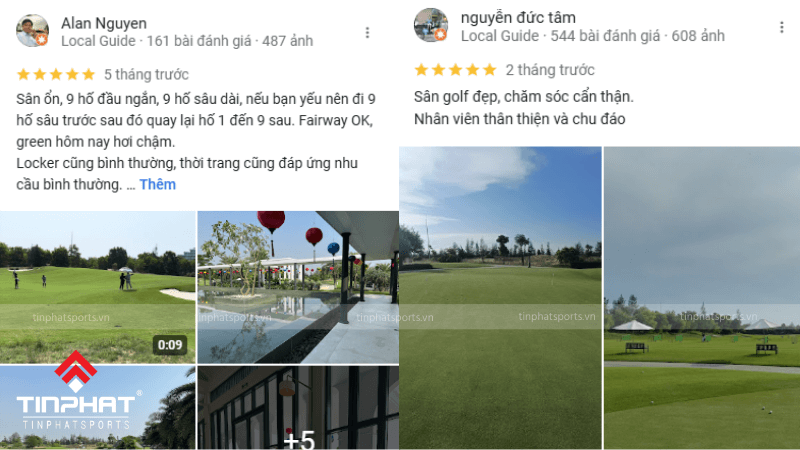 Đánh giá của khách hàng về Sân golf Vinpearl Golf Nam Hội An