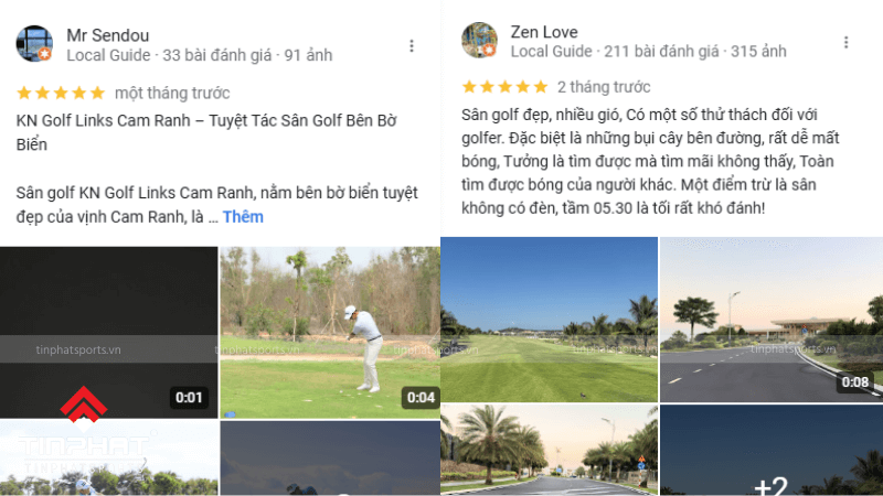 Đánh giá của khách hàng về Sân golf Links Cam Ranh