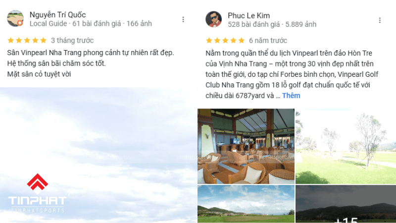 Đánh giá của khách hàng về Sân golf Vinpearl Golf Nha Trang