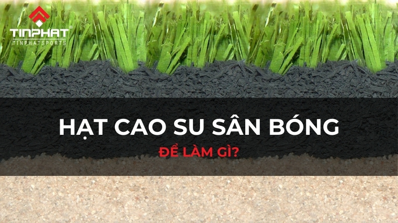 Hạt cao su sân bóng để làm gì?