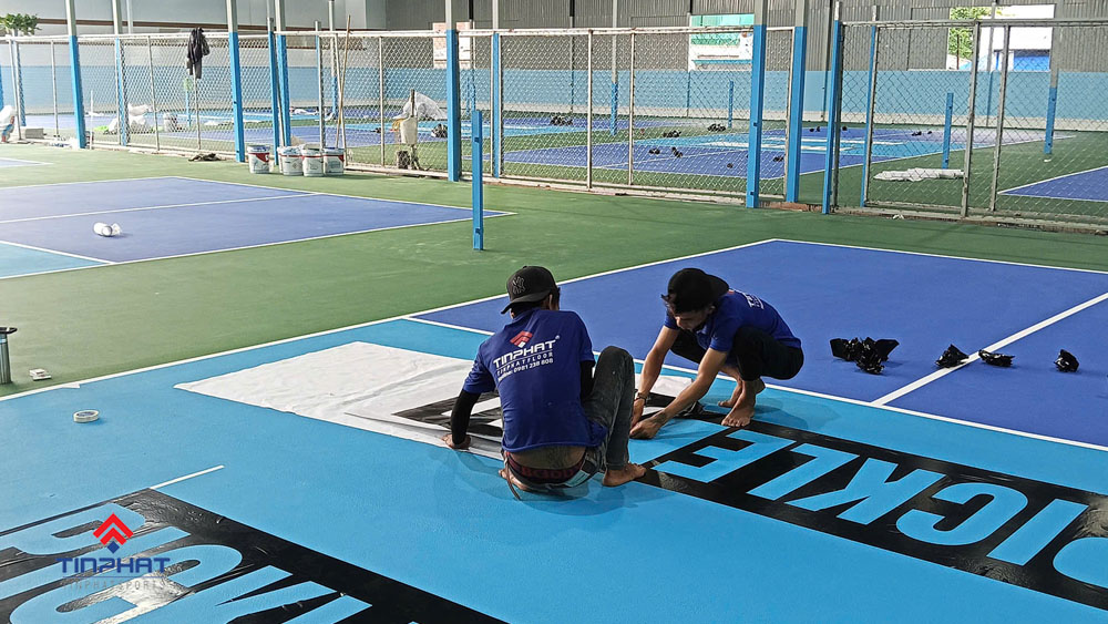 Du an thi cong san pickleball tai Phan Rang