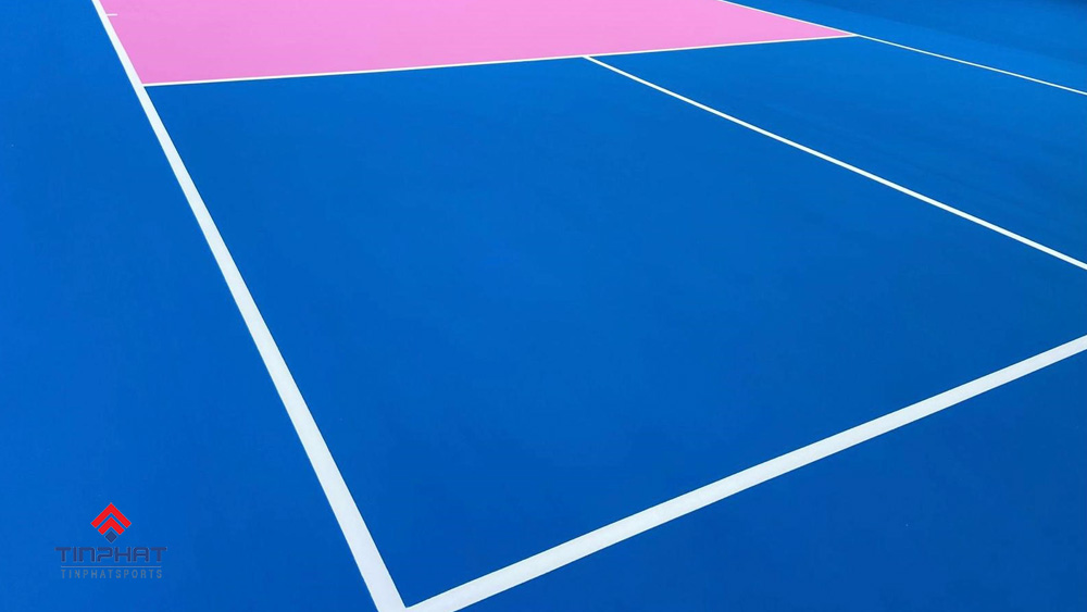 Thi cong san pickleball son pu