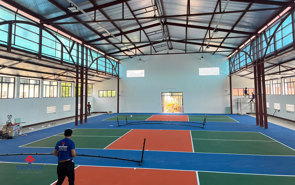 Thi công sân pickleball
