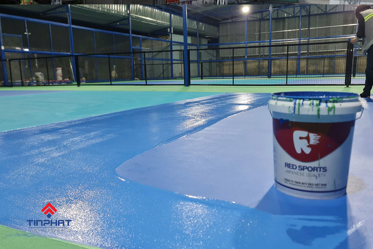 Son san pickleball ngoai troi