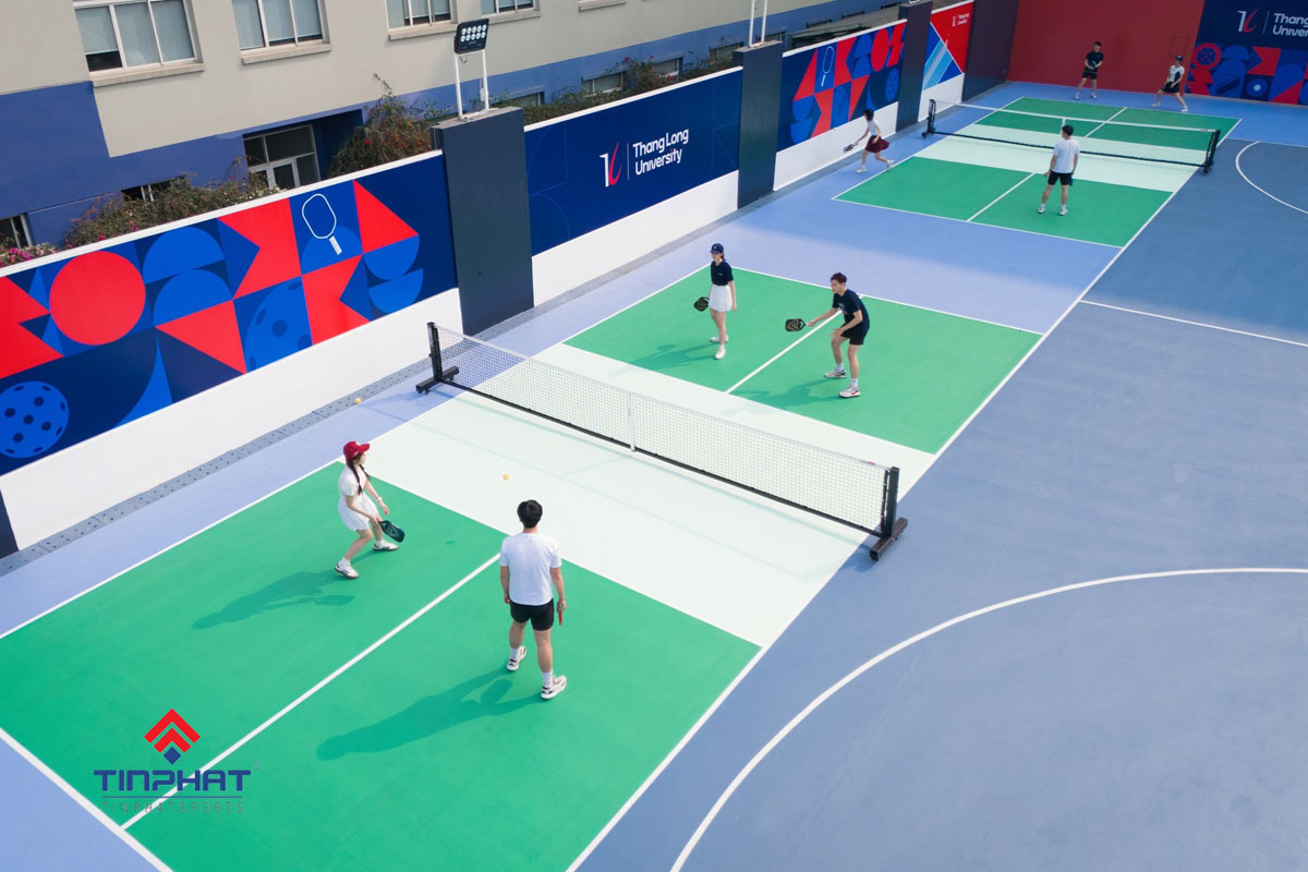 Son san pickleball ngoai troi