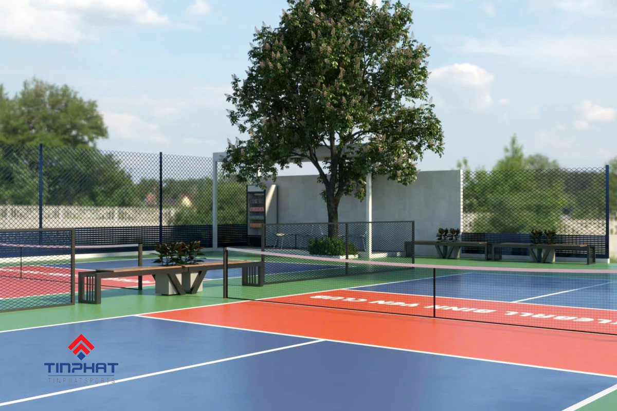 Son san pickleball ngoai troi