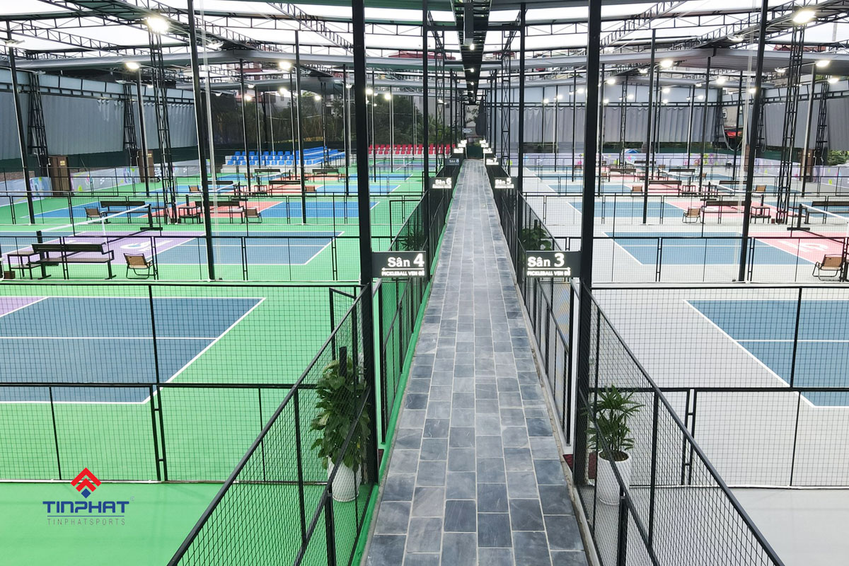 Thi công sân pickleball