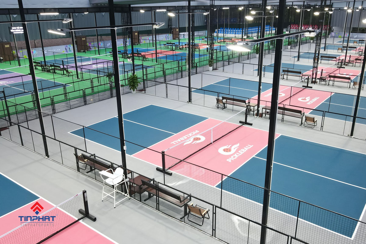 Thi công sân pickleball