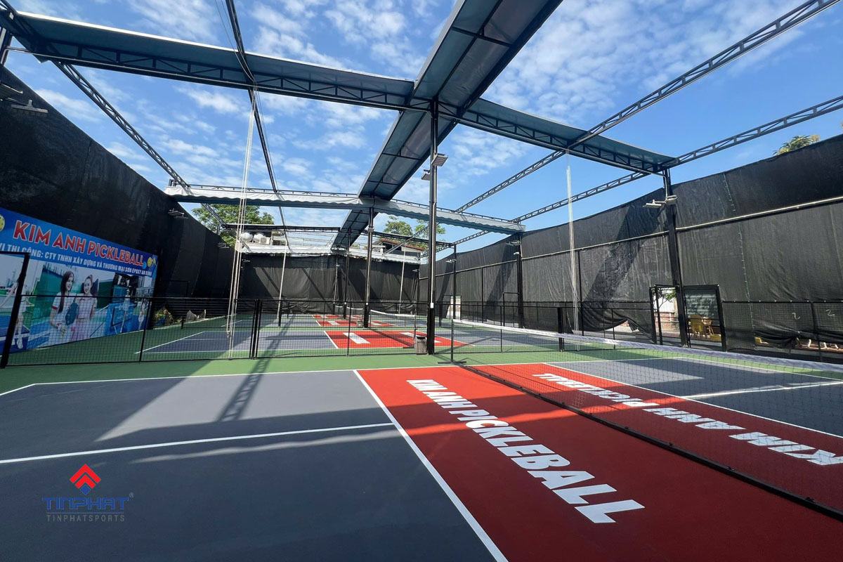 Thi công sân pickleball
