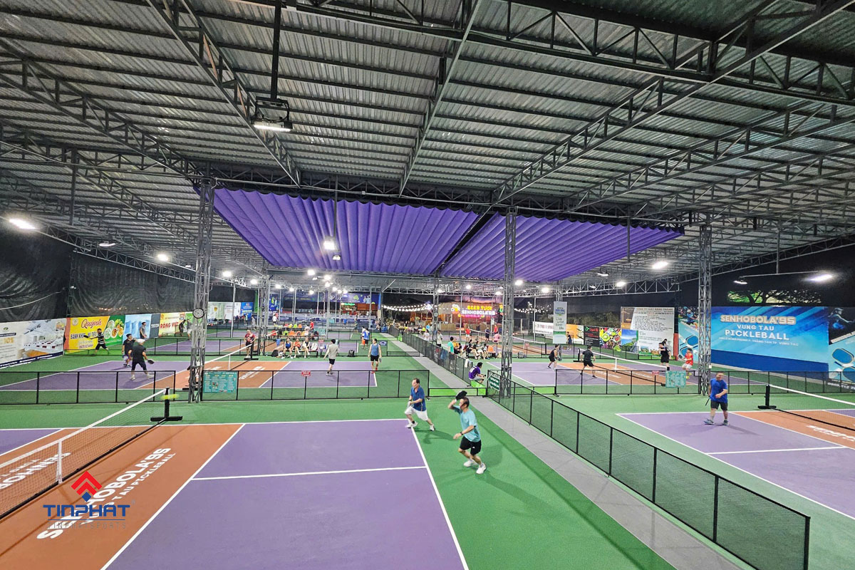 Thi công sân pickleball