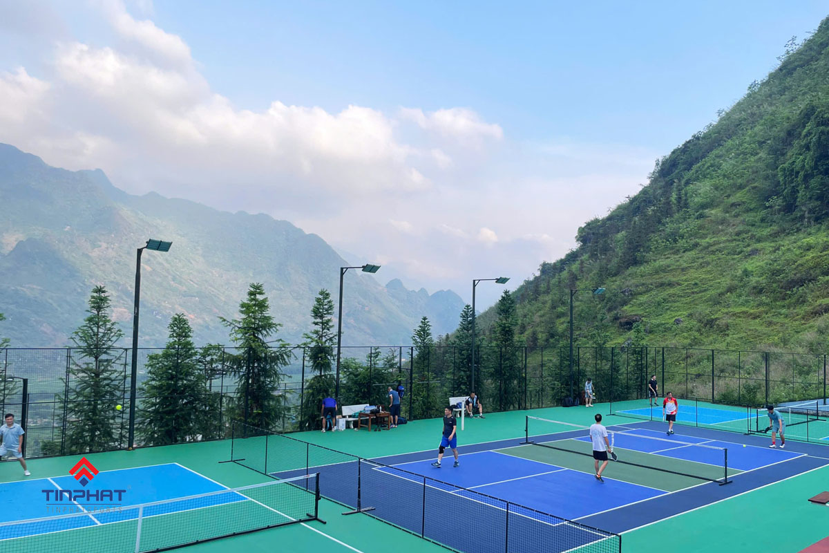 Thi công sân pickleball