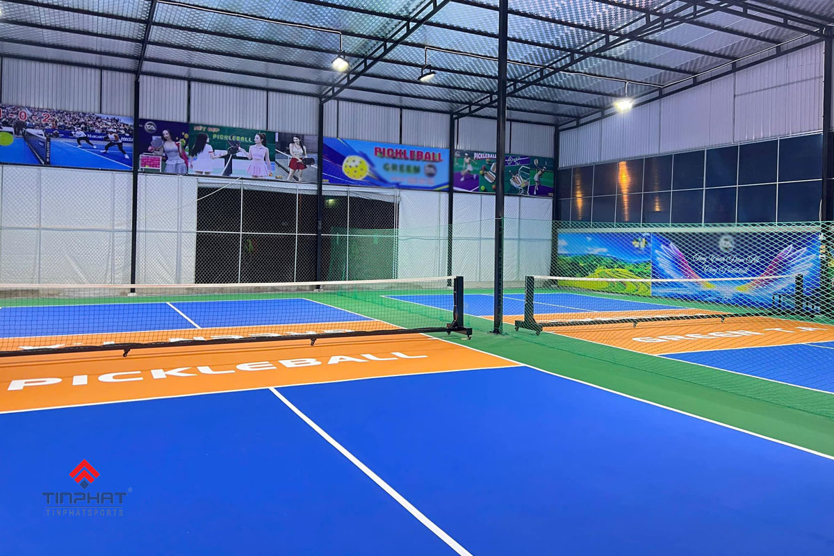 Thi công sân pickleball