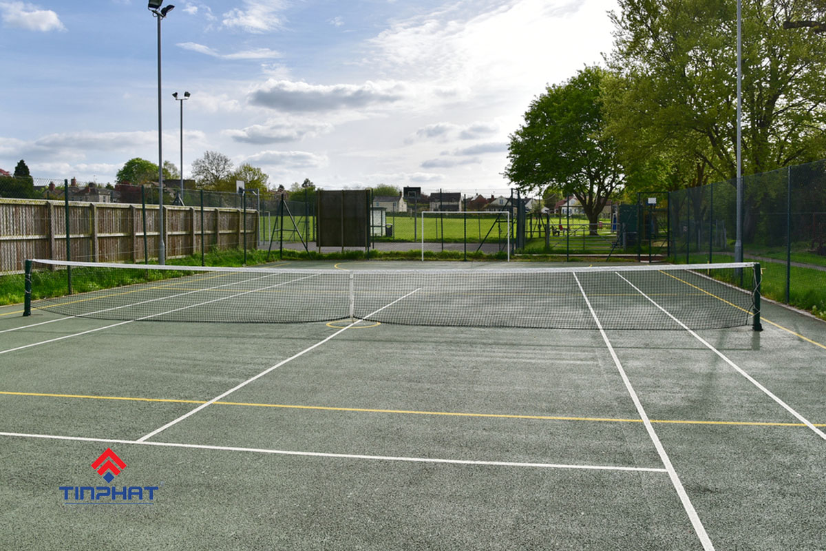 Mẫu sân pickleball bê tông