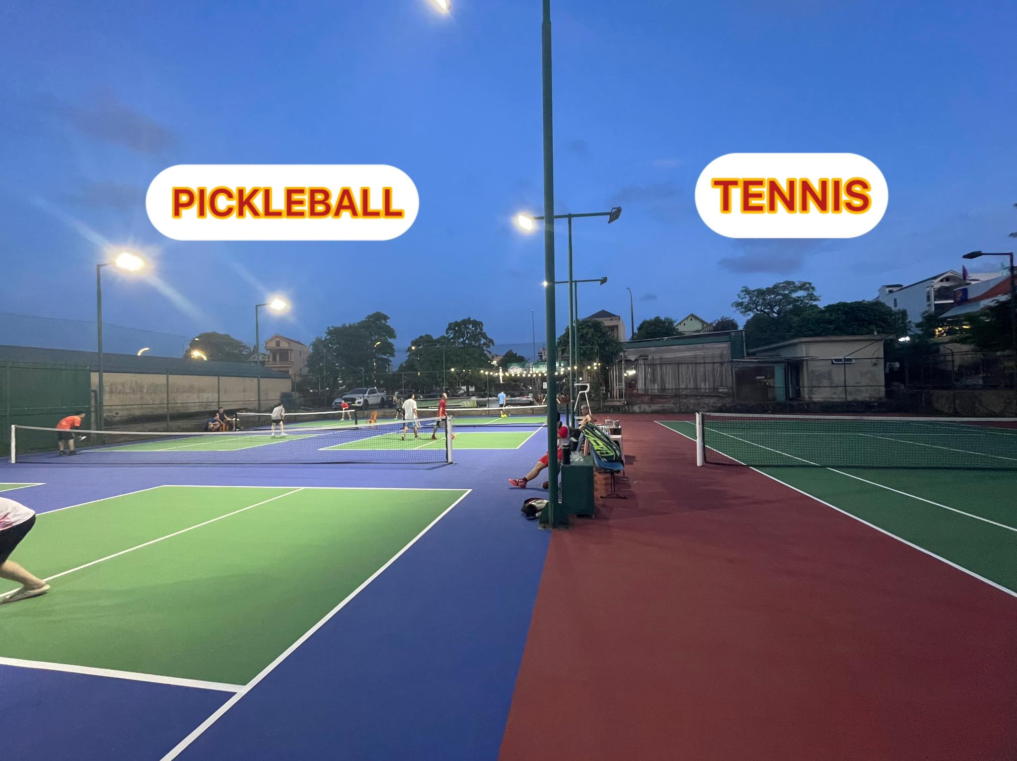 San pickleball va tennis