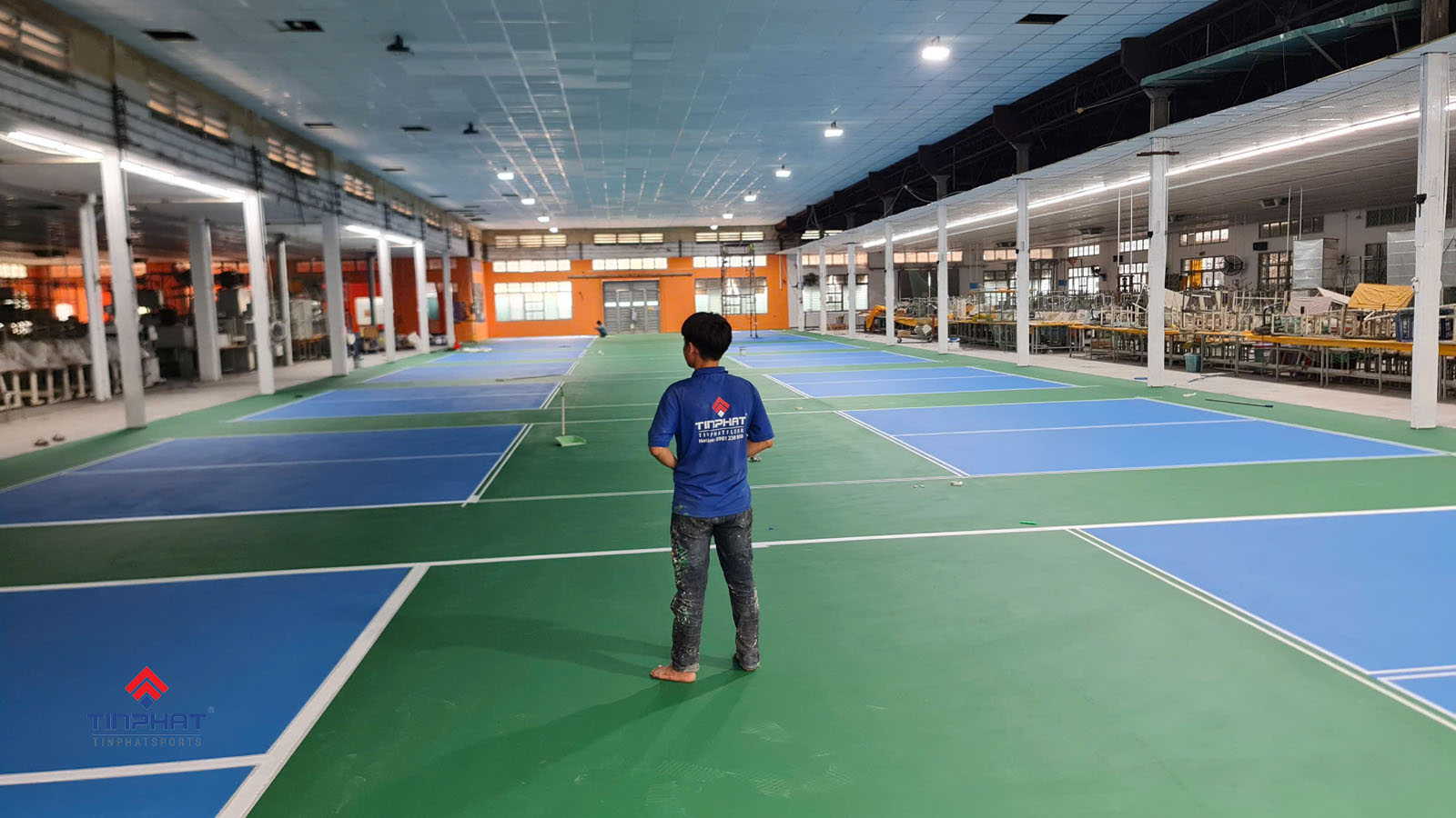 Thi công sân pickleball