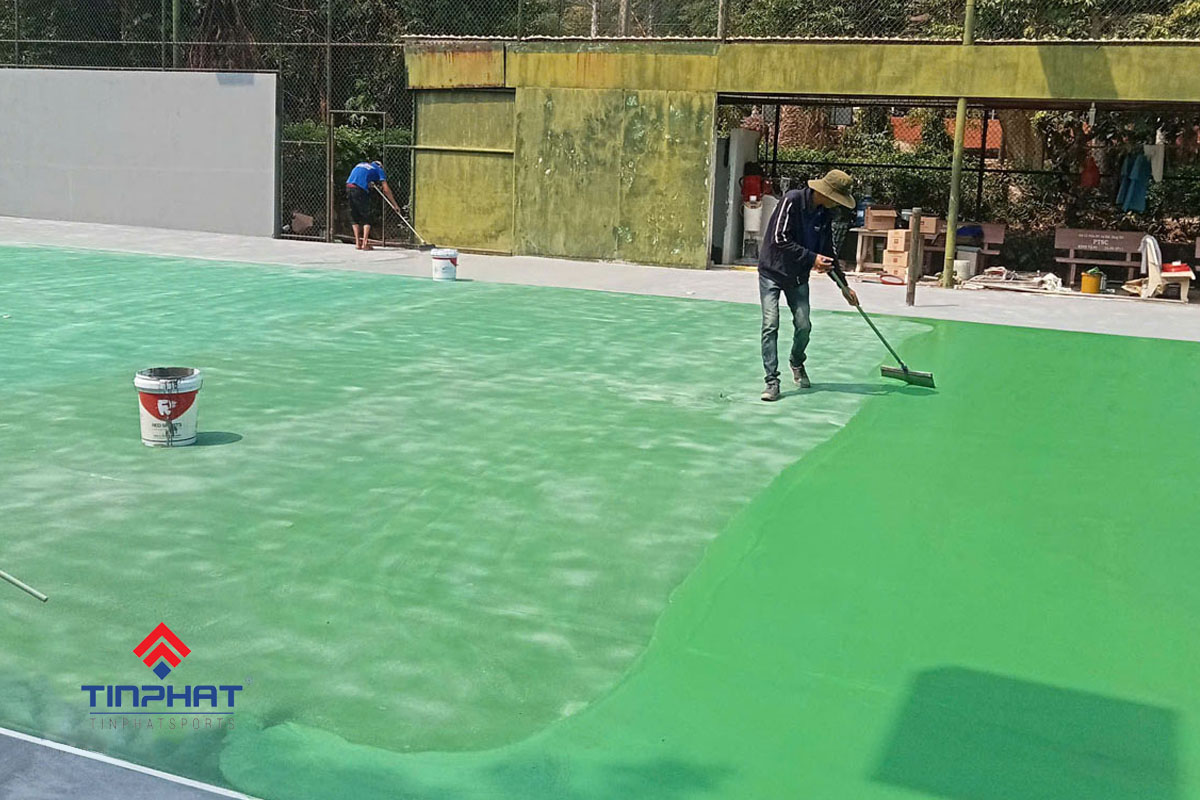 Thi công sân cầu lông