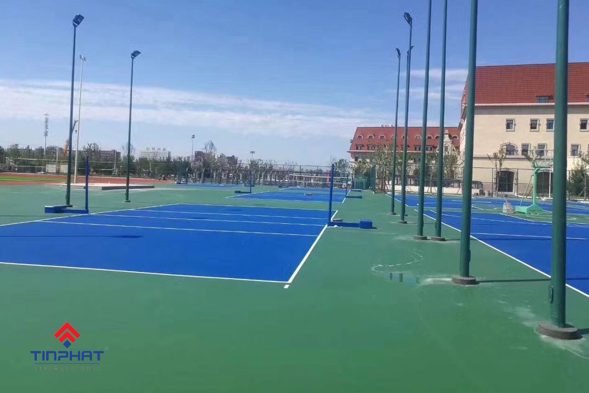 Kích thước sân bóng chuyền hơi tiêu chuẩn mới 2026 4 kích thước sân bóng chuyền hơi